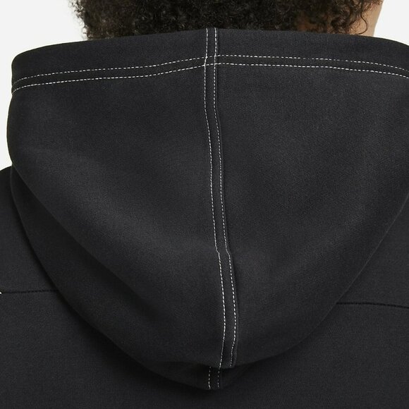 1X PLUS SIZE NIKE Women's hoodie / Black / white sweatshirt DM3313-010  jacket - Picture 6 of 8